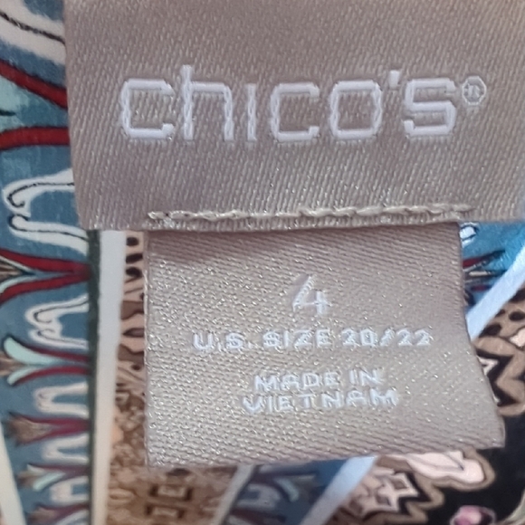 Chico's Multicolor Floral Blouse - Picture 16 of 17